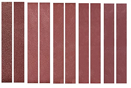 Irfora 30x300mm 10 Pack Sanding Belts (2 Each of 120 240 400 800 1000 Grits) Aluminium Oxide Sanding Belt Sandpaper Sander Paper for Belt Sander