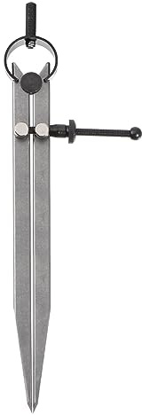 sourcing map Spring Joint Caliper 8 inch / 200mm Adjustable Spring Divider Caliper with Solid Nut for Metalworking Geometry Drawing Woodworking, Flat Leg