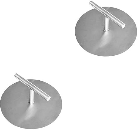 Happyyami 2pcs Shape Beef Burger Presser Non-stick Dough Press Kitchen Tool Heavy Duty Stainless Steel Easy to Use