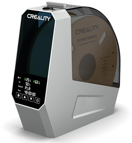 Creality Officiel Sécheur de Filaments pour Filaments d'Imprimante 3D FDM, avec chauffage à 360 °, Ventilateur intégré, déshydrateur de filament amélioré, filament PLA ABS PETG TPU 1,75/2,85 mm