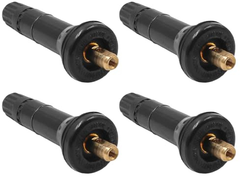 POFET 4PCS Auto Reifendrucksensor Ventil, 4 Stück Auto Reifen RDKS Gummiventil Ventilstämme Reifendruckkontrollsystem TPMS Sensor Ventilschaft Ersatz
