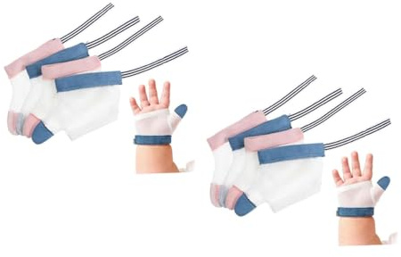 TOYANDONA 4 Pares De Guantes Para Morder El Anillo Guantes Para Dejar De Chupar Tapón De Succión Suministro Para Guante Para Detener La Mordedura De Los Tapón Para El Dedo