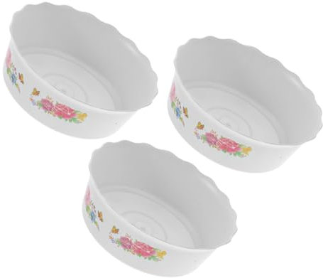 Mipcase 9 Pièces Pot De Nénuphar Large Jardinière Pot De Fleur Bocal à Poisson Bols De Lotus pour Plante Bol De Plantation Bol De Lotus Jardinière Extérieure Pot De Lotus Plastique Blanche
