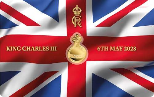 DEUTSCHER MÜNZEXPRESS Krönung König Charles III | The King's Orb | Feingold | Sammlermünze | Hohe Prägequalität | In Coincard | Mit Echtheitszertifikat