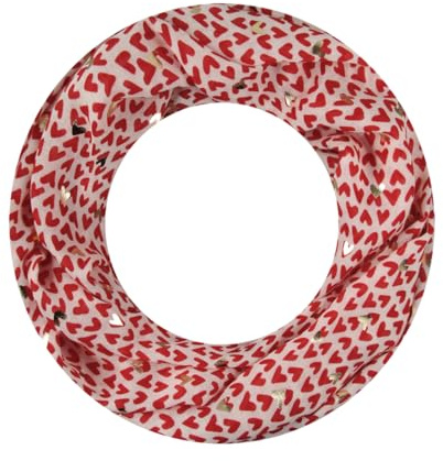 Majea Loop Schal Damen Schlauchschal Halstuch schmaler Loopschal (880052) (rot 12)