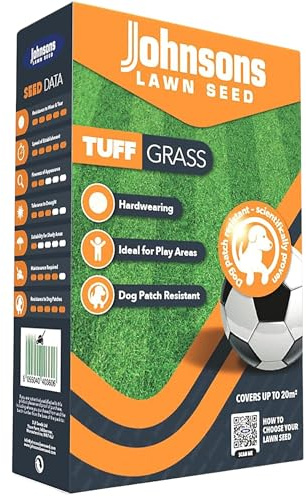 Johnsons Lawn Seed - TuffGrass - Dog Patch Resistant Grass Seed (425G)