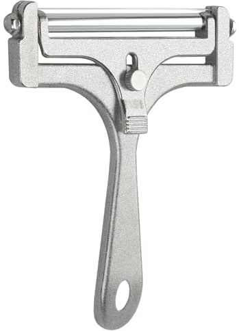 Maxqzin Wire Cheese Slicer, Stainless Steel Cheese Cutter Adjustable Handheld Butter Cutter for Cheddar, Gruyere, Mozzarella, Raclette