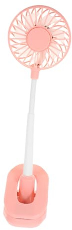 Ventilatore con Clip USB Mini Rosa in Plastica con Luce | Festa Estiva, Cavo USB Incluso, Design Ricaricabile, Formato Compatto da Scrivania Colore Casuale