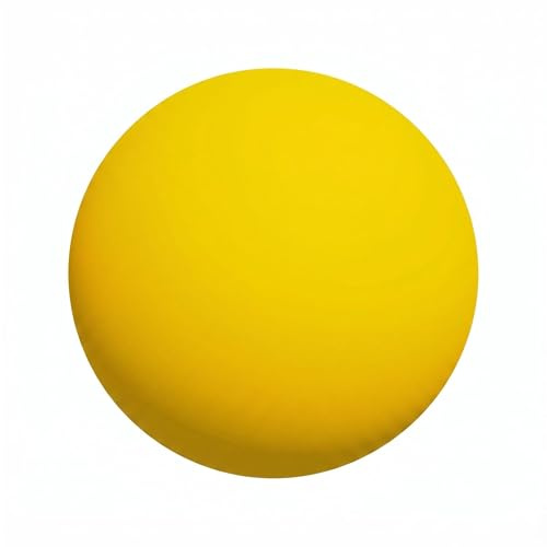 VisnzvLux Yellow Practice Squash Balls 3 Pack 2.2 Inch Diameter High Bounce Reflex Ball Reaction Ball for Beginners Racquetball Training