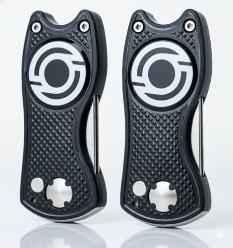 Kaizen Golf Divot Repair Tool with Magnetic Ball Marker - Premium Pitchfork for Golf Course Maintenance