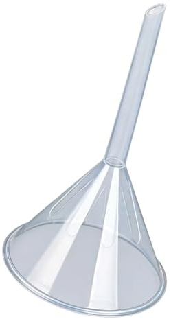 Embudo de boca grande para una rápida transferencia de líquidos, ideal para uso en cocina y laboratorio, con materiales de grado alimenticio, embudo de laboratorio