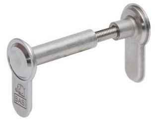 Basi Blindzylinder variabel BZV100, Einsteckschloss, Silber