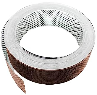 Fassadenprofile Traufgitter 120m x 50mm Weiß/Braun Traufgitter aus Alu, Lüftungsband für optimale Fassaden- und Dachbelüftung
