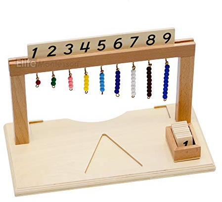 Elite Montessori Hanger for Color Bead Stairs with Beads Preschool Learning Material