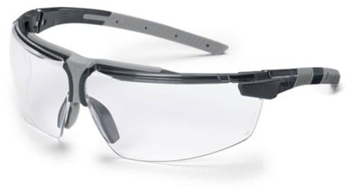 Uvex I-3 Supravision Plus - Gafas de protección, color negro y transparente