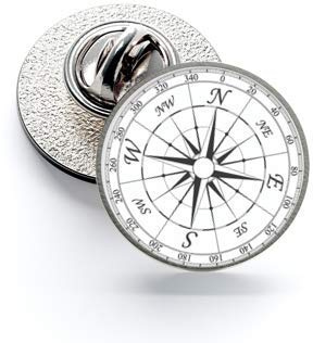 Gemelolandia | | Pin de Solapa Magglass Rosa de los Vientos 16mm | Pines Originales Para Regalar | Para las Camisas, la Ropa o para tu Mochila | Detalles Divertidos