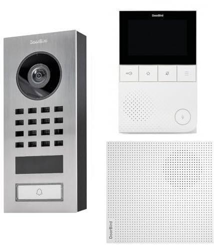 IP-Video-Türsprechanlagen-Kit D1101V mit Videomonitor A1101 und Gong A1061W - Doorbird