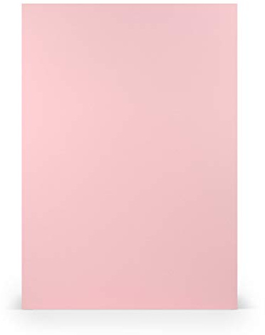 PAPERADO 25x Tonpapier DIN A4 - Flamingo gerippt Lila Rosa 160 g/m² Papierbögen - Bastelpapier in 29,7 x 21 cm Malen, Basteln & Drucken