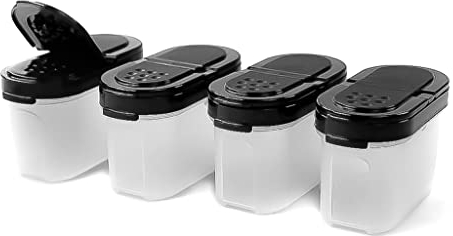 Tupperware Modular Spice Shaker small black (4) 37573