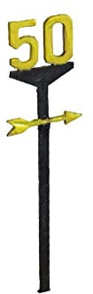 Scale Model Scenery LX130-OO Railway Speed Restriction Signs (Pack of 25) For OO Scale Model Railway Layouts & 1:76 Diecast Dioramas