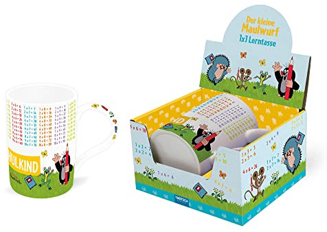 Trötsch Der Kleine Maulwurf Lieblingstasse Lerntasse 1x1 Der Kleine Maulwurf: Aus Porzellan mit Geschenkverpackung