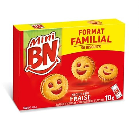 BN - Mini Fraise Pochons 350G - Lot De 3