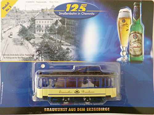 vielesguenstig-2013 Straßenbahn Modell Sammlermodell Einsiedler Brauerei Nr. 3 Bautzener Triebwagen Anno 1982