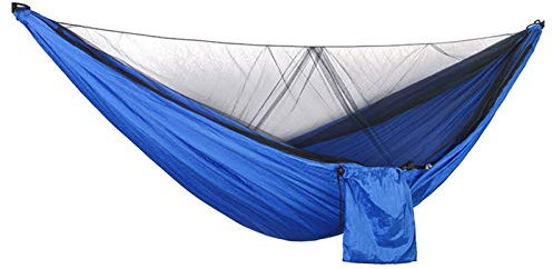 Hängematte Hängemattenzelt Automatisches hängendes Bett Outdoor Single und Doppel-Fallschirm Hängendes Bett mit Netzen 661 (Color : Lanse)