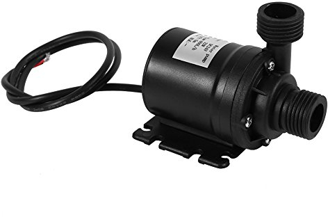 Joyzan Pompe à Eau Sans Brosse, Mini Submersible Centrifuge de Moteur Filetée Ascenseur 5M 800L/HCC 24V Réglable Suralimentation Vitesse Micro Pompe Circulation d'Eau pour Étang Fontaine Piscine