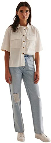NA-KD Wide Leg Highwaist Denim - Jeans Mujer