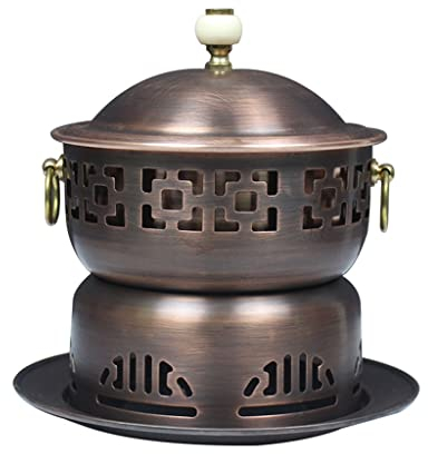 Chafing Dishes Single Thickened Copper Hot Pot Pure Copper Small Hot Pot Self-service Environmentally Friendly Oil Meal Sharing Hot Boiler Home Commercial
