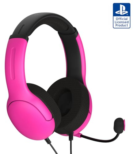 PDP PS5 AIRLITE Wired Headset Nebula Pink