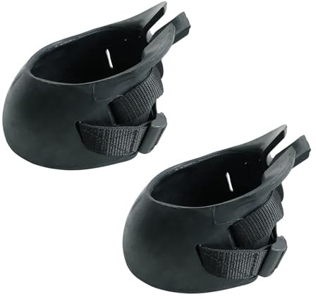 MENAYODA Hufschuhe für Pferde, Hufschutzstiefel mit Einstellbarer Dichtheit, Professionell Gummi Hufschutz für Pferde Reittraining, Isolieren Schmutzwasser