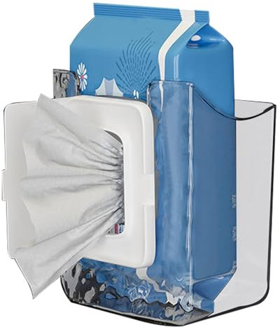Tissue-Box zur Wandmontage, Feuchttücher-Aufbewahrungsbox für Wand – Klebetuchspender für die Wand, Feuchttuchbox für Zuhause, Wohnzimmer, Taschentücher-Aufbewahrungsbox für die Küche