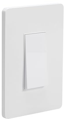 Smart Light Switch Without Neutral Wire,WiFi HUB has Compatibility Requirements,Single Live Wire Single Button, Tuya smart Life App Remote Control Compatible with Alexa and Google Home
