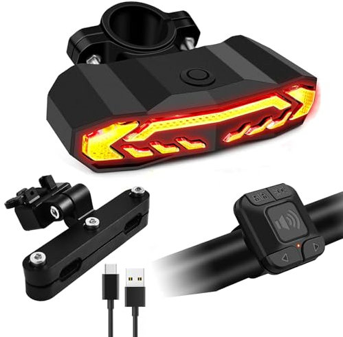 NineLeaf Fahrradalarm mit Fernbedienung Drahtlos & Multifunktionaler Ständer, USB wiederaufladbarer Anti-Diebstahl Motorradalarm, 110db lautes wasserdichtes Fahrradsicherheitsalarmsystem