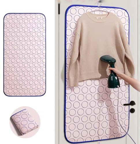 IMUNKT Vertikal Bügelmatte Über Der Tür Hängende Bügelkissen, Tragbar Tisch-Bügelmatte, Bügelunterlage 60x120cm, Alternative Für Bügelbrett(60x80cm/24x31in)