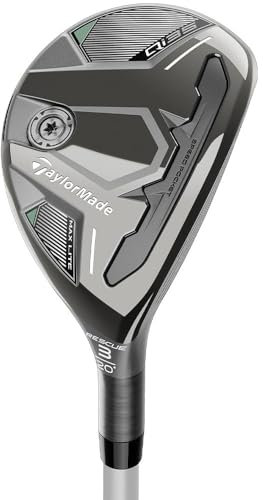 TaylorMade Herren Qi35 Max Lite Rescue Golfschläger, Matt Grau, 38.75