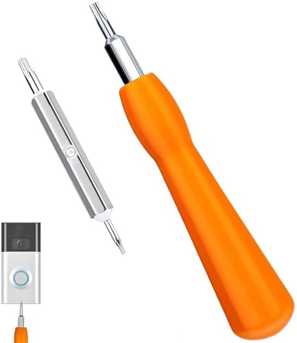 YEDJFFIYO Ring Doorbell Screwdriver Replacement, Double-Ended Screwdriver for All Doorbells, T6 and T15 Torx Head