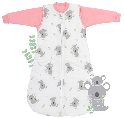 schlummersack Baby Kinder Schlafsack Übergang | annehmbare Ärmel, leicht gefüttert, Sommerschlafsack, 1.0 Tog