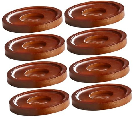 HOLIDYOYO 8pièces Rotatifs Résistants Chaleur pour Verres à Whisky Tapis De Base pour Boissons pour Bars Et à