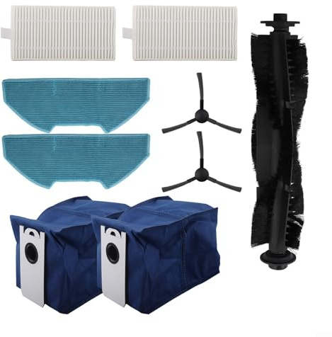 Ensemble de sac à poussière avancé avec brosse et filtre pour balai à franges BObsweep pour Dustin Garantit une performance de nettoyage en profondeur (A)