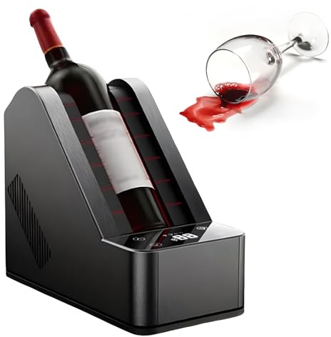 Enfriador de vino eléctrico, botella individual rápida con control de pantalla táctil, control de temperatura de 0 a 20 ℃ para uso doméstico, fiestas y camping