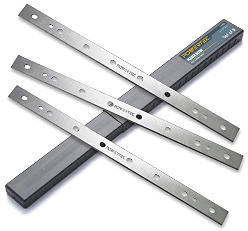 POWERTEC 13 Inch Planer Blades for DeWalt DW735, DW735X Planer, Replacement for DW7352 Planer Knives, Set of 3 (12800)