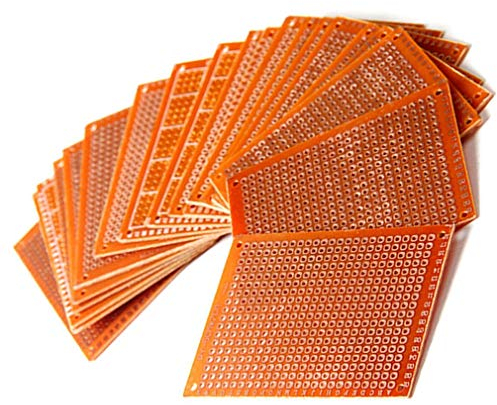 Hailege 20pcs 5x7cm Bakelite DIY Prototype Board PCB 5x7cm Universal Breadboard Test Prototype Boards for DIY Electronics Experiments