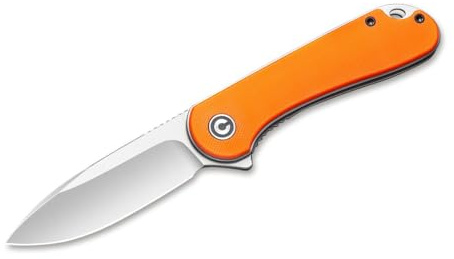 CIVIVI Outdoor Taschenmesser Elementum G10 Orange - Schlichtes Messer aus orange farbenem Kunststoffgriff - ideales Alltagsmesser - Gesamtlänge: 17,7 cm