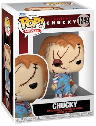Funko POP! Movies: Bride of Chucky - Chucky | Offizieller Fanartikel und Merch - Vinyl Sammelfigur als Regal Deko - Geschenkidee zum Geburtstag für Fans und Sammler