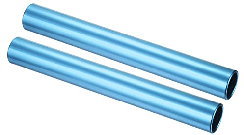 PATIKIL Relay Track Baton, 2 Pack Aluminum Alloy Tube Field Running Race Stick for Outdoor Athletics Sport Game Tool, Blue