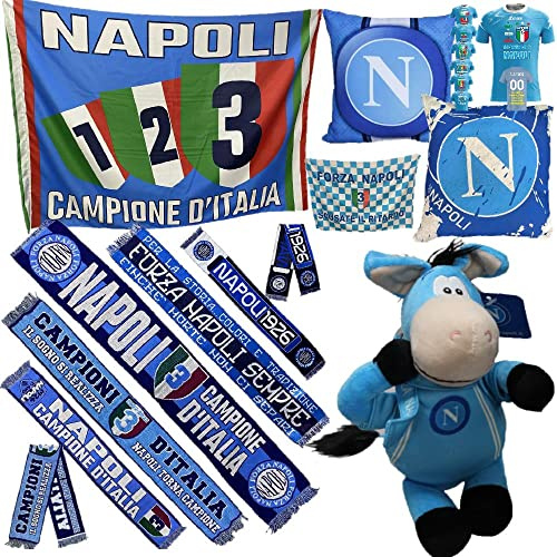 Generico Sciarpa Stadio Napoli Calcio Cuscini Gadget Tifosi Napoletani Scegli il Modello Gadget Tifosi Napoletani PS 10654