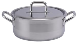 METTMANN PROFESSIONNEL XL Grande marmite inox 36 cm / 14L, compatible Induction, Acier inoxydable 18/10 première qualité, Inox alimentaire 404, Taille XL, Poignées robustes, avec Couvercle (36CM)